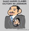 Cartoon: Saad Hariri (small) by cartoonharry tagged hariri,lebanon,president,caricature