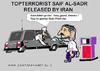 Cartoon: Saif al-Sadr Free (small) by cartoonharry tagged iran,ahmadinejad,alsadr,cartoonharry