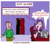 Cartoon: Shit Alarm (small) by cartoonharry tagged shit,cartoonharry,alarm