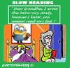Cartoon: Slow Talking (small) by cartoonharry tagged grandma,kids,child,bed,talk,read