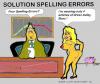 Cartoon: Solution (small) by cartoonharry tagged naked spelling clothes pieces errors
