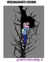 Cartoon: Speleologist (small) by cartoonharry tagged speleologist,lessons,closed