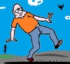 Cartoon: Spiessruten (small) by cartoonharry tagged nagel,spiessruten,laufen