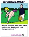 Cartoon: Stacheldrat (small) by cartoonharry tagged stacheldrat,sexy,hinten,picknick,fest,cartoon,cartoonist,cartoonharry,dutch,toonpool