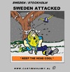 Cartoon: Sweden Attack (small) by cartoonharry tagged sweden england idiot attack attacked terrorist bomb viking snow head cool cooler cooles cartoon comic artist comix comics design art toonpool toonsup facebook arts cartoonist cartoonharry dutch