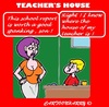 Cartoon: Teachers House (small) by cartoonharry tagged school,report,teacher,house,mom,son,spank
