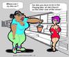 Cartoon: The Praying Box (small) by cartoonharry tagged shopping,fat,cartoonharry,cartoon,girl,pray