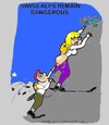 Cartoon: The Swiss Alps (small) by cartoonharry tagged mountain,cartoonharry,swiss,alps,climbing