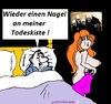 Cartoon: Todeskiste (small) by cartoonharry tagged tod,mann,bett,todeskiste,nagel,cartoon,cartoonist,cartoonharry,dutch,toonpool