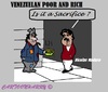 Cartoon: Venezuelan President Maduro (small) by cartoonharry tagged venezuela,poor,rich,maduro