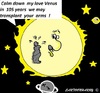 Cartoon: Venus (small) by cartoonharry tagged venus,sun,arms,transplantation,world,cartoon,cartoonist,cartoonharry,dutch,toonpool,earth,stars