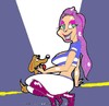 Cartoon: Verena (small) by cartoonharry tagged pinup girls dogs verena cartoonharry