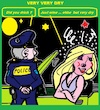 Cartoon: Very Dry (small) by cartoonharry tagged wine,very,dry,police,car,cartoonharry