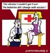 Cartoon: Vibrate (small) by cartoonharry tagged vibrate,vibrator,doctor,girl,cartoon,cartoonist,cartoonharry,dutch,toonpool