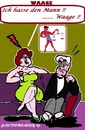 Cartoon: Waage (small) by cartoonharry tagged hass,waage