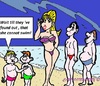 Cartoon: Wait (small) by cartoonharry tagged wait,see,swimming,boys,girl,brother,sister,cartoon,cartoonist,cartoonharry,dutch,sea,toonpool