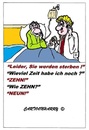 Cartoon: Zehn .... Neun! (small) by cartoonharry tagged wenig,worte,sterben,doktor,cartoon,cartoonist,cartoonharry,dutch,toonpool