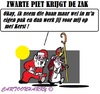 Cartoon: Zwarte Piet is weg (small) by cartoonharry tagged nederland,zwartepiet,kerstman,sinterklaas