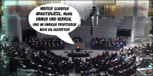 Cartoon: BUNDESTAG (medium) by Vanessa tagged politik,bundestag,finanzen,waffen,arbeit,wirtschaft