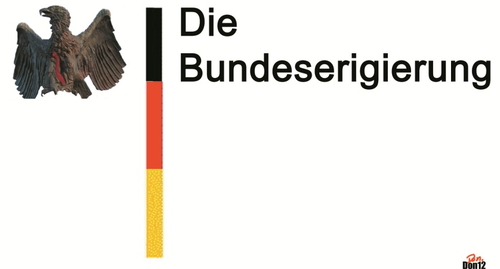 Cartoon: Die Bundeserigierung (medium) by Vanessa tagged regierung,bundestag,deutschland,adler,sexualität,politik,tiere