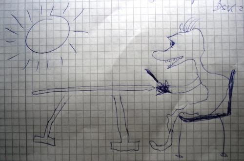 Cartoon: Schreiben? (medium) by Vanessa tagged schreiben,writer,chirurgie,pen,author,writing