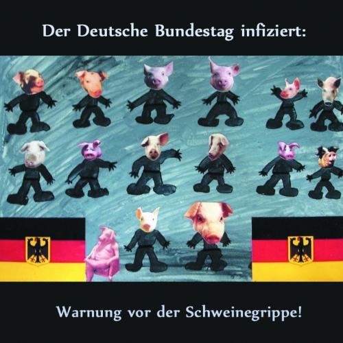 Cartoon: SCHWEINEGRIPPE (medium) by Vanessa tagged pig,flu,schweinegrippe,grippe,influenza,viren,epedemie