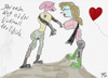 Cartoon: Der erste Kuss ist ... (small) by Vanessa tagged kuss,liebe,urknall,love,kiss,bigbang,teenager