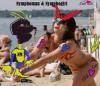Cartoon: Nymphoman and Nymphogirl (small) by Vanessa tagged nymphoman nymphogirl picartistic summer beach sun