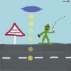 Cartoon: Tramper Stop (small) by Vanessa tagged ausserirrdisch,tramper