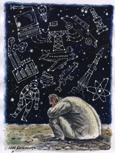 Cartoon: Stars (medium) by igor smirnov tagged stars,dreams