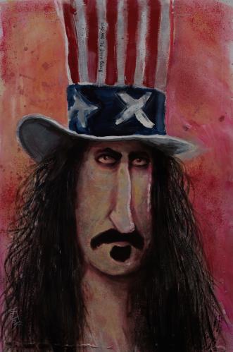 Cartoon: FRANK ZAPPA (medium) by Victor tagged music,art,painting,jazz,caricature,portrait