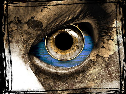 Cartoon: Auge des Todes (medium) by MrHorror tagged eye,auge,tod,death