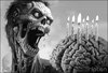 Cartoon: Happy Zombieday (small) by MrHorror tagged zombie cake birthday zombieday