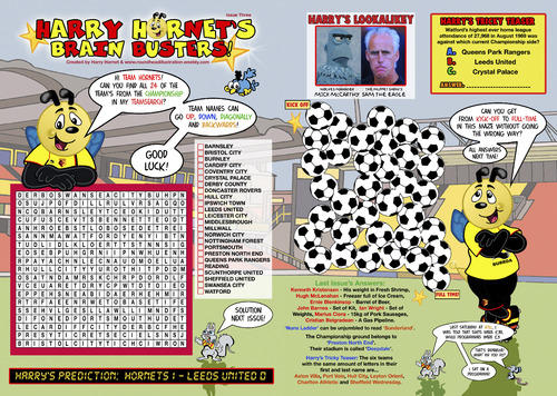 Cartoon: Harry Hornets Brain Busters (medium) by roundheadillustration tagged football,soccer