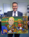 Cartoon: Dave Barker Caricature Canvas (small) by roundheadillustration tagged policeman,pub,bar,barmaid,beer