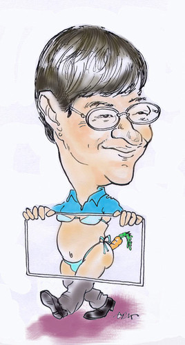 Cartoon: Jaime Bayly (medium) by hualpen tagged bayly