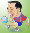 Cartoon: alexis sanchez (small) by hualpen tagged caricatura alexis sanchez