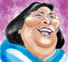 Cartoon: Mercedes Sosa (small) by hualpen tagged sosa