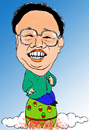 Cartoon: merry  christmas north korea (small) by hualpen tagged kim,jong,il