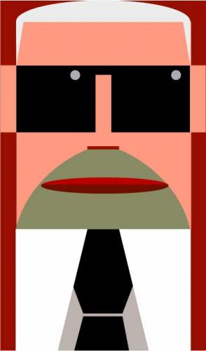 Cartoon: Karl Lagerfeld (medium) by Hugh Jarse tagged caricature,lagerfeld,fashion