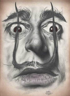 Cartoon: Dali (medium) by David Pugliese tagged dali,salvador,drawing,caricatute,art