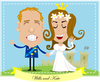 Cartoon: Kate and Wills Wedding (small) by johnaabbott tagged prince,william,kate,middleton,catherine,royal,wedding
