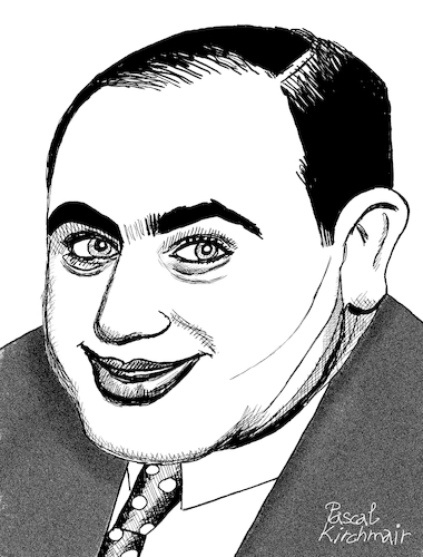 Cartoon: Al Capone (medium) by Pascal Kirchmair tagged al,capone,pate,godfather,mobster,mafia,boss,crime,family,syndicate,mastermind,lord,usa,illustration,drawing,zeichnung,pascal,kirchmair,cartoon,caricature,karikatur,ilustracion,dibujo,desenho,ink,disegno,ilustracao,illustrazione,illustratie,dessin,de,presse,du,jour,art,of,the,day,tekening,teckning,cartum,vineta,comica,vignetta,caricatura,portrait,retrato,ritratto,portret,gangster,chicago,outfit,mob,prohibition,era,al,capone,pate,godfather,mobster,mafia,boss,crime,family,syndicate,mastermind,lord,usa,illustration,drawing,zeichnung,pascal,kirchmair,cartoon,caricature,karikatur,ilustracion,dibujo,desenho,ink,disegno,ilustracao,illustrazione,illustratie,dessin,de,presse,du,jour,art,of,the,day,tekening,teckning,cartum,vineta,comica,vignetta,caricatura,portrait,retrato,ritratto,portret,gangster,chicago,outfit,mob,prohibition,era