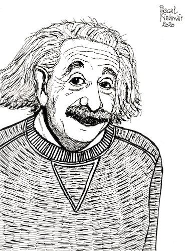 Cartoon: Albert Einstein (medium) by Pascal Kirchmair tagged albert,einstein,theory,of,relativity,illustration,drawing,zeichnung,pascal,kirchmair,cartoon,caricature,karikatur,ilustracion,dibujo,desenho,ink,disegno,ilustracao,illustrazione,illustratie,dessin,de,presse,du,jour,art,the,day,tekening,teckning,cartum,vineta,comica,vignetta,caricatura,portrait,retrato,ritratto,portret,princeton,ulm,gravitation,relativitätstheorie,genius,genie,mastermind,wiz,whizz,whiz,genio,porträt,albert,einstein,theory,of,relativity,illustration,drawing,zeichnung,pascal,kirchmair,cartoon,caricature,karikatur,ilustracion,dibujo,desenho,ink,disegno,ilustracao,illustrazione,illustratie,dessin,de,presse,du,jour,art,the,day,tekening,teckning,cartum,vineta,comica,vignetta,caricatura,portrait,retrato,ritratto,portret,princeton,ulm,gravitation,relativitätstheorie,genius,genie,mastermind,wiz,whizz,whiz,genio,porträt