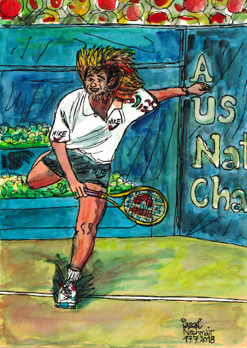 Cartoon: Andre Agassi (medium) by Pascal Kirchmair tagged us,open,andre,kirk,agassi,illustration,drawing,zeichnung,pascal,kirchmair,irische,impressionen,cartoon,caricature,karikatur,ilustracion,dibujo,desenho,ink,disegno,ilustracao,illustrazione,illustratie,dessin,de,presse,du,jour,art,of,the,day,tekening,teckning,cartum,vineta,comica,vignetta,caricatura,portrait,retrato,ritratto,portret,aquarelle,watercolor,watercolour,acquarello,acuarela,aguarela,aquarela,tennis,player,us,open,andre,kirk,agassi,illustration,drawing,zeichnung,pascal,kirchmair,irische,impressionen,cartoon,caricature,karikatur,ilustracion,dibujo,desenho,ink,disegno,ilustracao,illustrazione,illustratie,dessin,de,presse,du,jour,art,of,the,day,tekening,teckning,cartum,vineta,comica,vignetta,caricatura,portrait,retrato,ritratto,portret,aquarelle,watercolor,watercolour,acquarello,acuarela,aguarela,aquarela,tennis,player