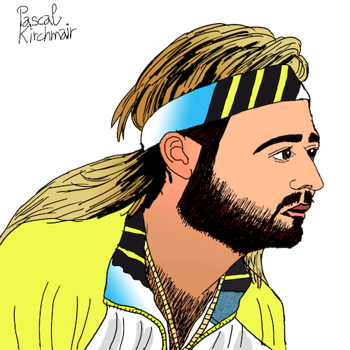 Cartoon: Andre Agassi (medium) by Pascal Kirchmair tagged andre,agassi,nevada,usa,cartoon,caricature,karikatur,ilustracion,illustration,pascal,kirchmair,dibujo,desenho,drawing,zeichnung,disegno,ilustracao,illustrazione,illustratie,dessin,de,presse,du,jour,art,of,the,day,tekening,teckning,cartum,vineta,comica,vignetta,caricatura,humor,humour,political,portrait,retrato,ritratto,portret,porträt,artiste,artista,artist,las,vegas,boy,paradiesvogel,tenis,tennis,andre,agassi,nevada,usa,cartoon,caricature,karikatur,ilustracion,illustration,pascal,kirchmair,dibujo,desenho,drawing,zeichnung,disegno,ilustracao,illustrazione,illustratie,dessin,de,presse,du,jour,art,of,the,day,tekening,teckning,cartum,vineta,comica,vignetta,caricatura,humor,humour,political,portrait,retrato,ritratto,portret,porträt,artiste,artista,artist,las,vegas,boy,paradiesvogel,tenis,tennis