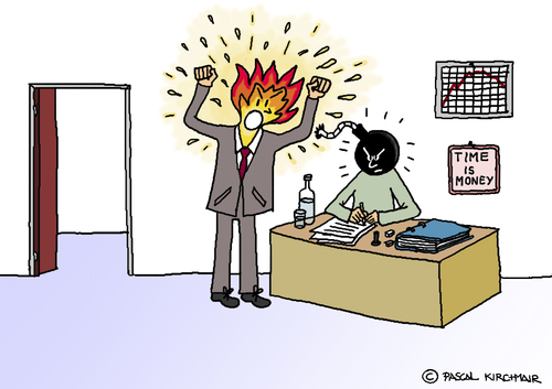 Cartoon: Anger Management (medium) by Pascal Kirchmair tagged time,bomb,tickende,zeitbombe,bombe,retardement,anger,management,aggressionsbewältigung,cartoon,zorn,wut,ärger,chef,arbeit,hass,caricature,karikatur,angestellter,büro,office,bureau,time,bomb,tickende,zeitbombe,bombe,retardement,anger,management,aggressionsbewältigung,cartoon,zorn,wut,ärger,chef,arbeit,hass,caricature,karikatur,angestellter,büro,office,bureau