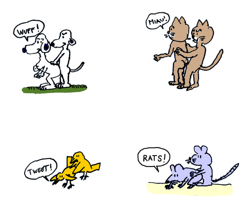 Cartoon: Animalischer Sex (medium) by Pascal Kirchmair tagged animalisch,animal,tierreich,tiere,animals,animales