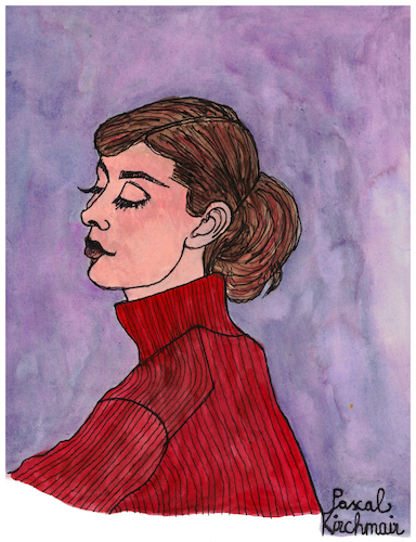 Cartoon: Audrey Hepburn (medium) by Pascal Kirchmair tagged audrey,hepburn,portrait,drawing,illustration,retrato,ritratto,pascal,kirchmair,dibujo,zeichnung,karikatur,caricature,cartoon,ilustracao,ilustracion,tekening,portret,cartum,tolochenaz,ixelles,elsene,illustratie,belgium,hollywood,usa,illustrazione,audrey,hepburn,portrait,drawing,illustration,retrato,ritratto,pascal,kirchmair,dibujo,zeichnung,karikatur,caricature,cartoon,ilustracao,ilustracion,tekening,portret,cartum,tolochenaz,ixelles,elsene,illustratie,belgium,hollywood,usa,illustrazione