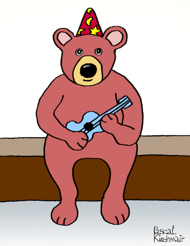 Bär mit blauer Gitarre Bär mit blauer Gitarre